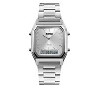 Reloj Deportivo Digital para Hombre, Correa de Acero Inoxidable electrónico, Resistente al Agua, Cuadrado, Reloj de Pulsera para Hombre