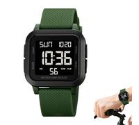 Reloj deportivo digital para hombre - Reloj cuadrado de 1,57 pulgadas con temporizador de funcionamiento | Relojes impermeables 50 M con retroiluminación, relojes digitales deportivos para natación