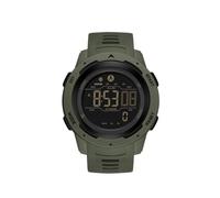 Reloj deportivo digital para hombre, resistente al agua, esfera grande, militar, con retroiluminación de calorías y alarma, cronómetro, regalo para hombres, verde, Correa