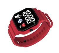 Reloj Deportivo Digital, Reloj Inteligente para - Reloj De Pulsera Impermeable Impermeable De Los Relojes LED De Los Deportes Cómodos para los Hombres De Las Mujeres, rojo, Se référer au descriptif