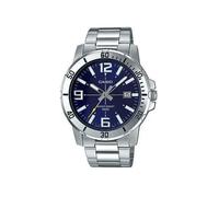 Casio MTP-VD01D-2BV Men's Enticer Stainless Steel Blue Dial Casual Analog Sporty Watch