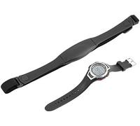 Reloj deportivo impermeable con monitor de frecuencia cardíaca inalámbrico de 3 metros, correa para el pecho, reloj deportivo para correr y bucear, con reloj despertador retroiluminado, color negro