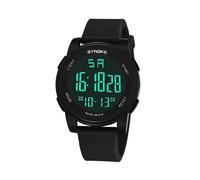 Reloj deportivo impermeable para exteriores para hombre (negro) 9002