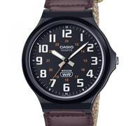 reloj deportivo militar hombre Casio MW-240B-5BV 43.6mm 50m WR correa de tela