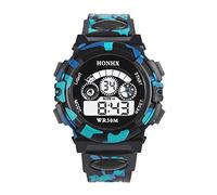 Reloj deportivo multifunción para niños, para exteriores, para niños de 7 a 10 años, negro, One Size