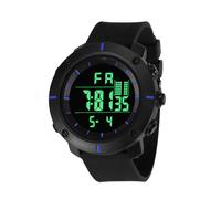 Reloj deportivo multifuncional para entusiastas de las actividades al aire libre, reloj táctico digital resistente al agua con pantalla LED y