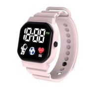 Reloj deportivo para niños, de muñeca digital de silicona, pantalla LED impermeable, solución de reloj de actividad, cómodo y ligero, dispositivo de aprendizaje para niños, deportes diarios al