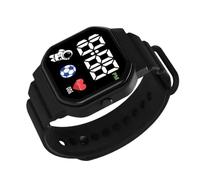 Reloj deportivo para niños, sistema de muñeca digital de silicona, pantalla LED impermeable, solución de reloj de actividad, cómodo y ligero, dispositivo de aprendizaje para niños, deportes diarios al