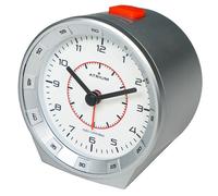 Reloj Despertador Analógico De Cuarzo A960-19 Con Luz Nocturna Snooze Plata