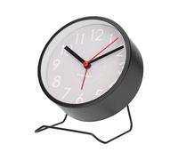 Reloj Despertador Analógico Diseño Redondo con Base de Metal y Función Snooze