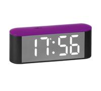 Reloj Despertador ATLANTA Con Pantalla LED Gris / Violeta 1133/8