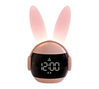 Reloj Despertador Bunny: Lámpara De Control Táctil Con Diseño De Conejo, Pantalla De Luz Nocturna Relajante, De Despertar Apto Para Niños | Niños Niñas Dormitorio Hogar Escuela Regalo De Pascu