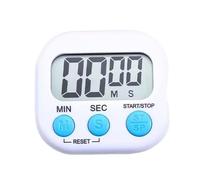 Reloj despertador con pantalla de contador, cuenta atrás electrónica Manual, temporizador Digital magnético for deportes, cocina, ducha, estudio, 1~5 uds.(White English 2pcs)