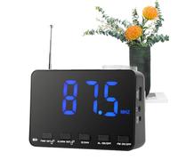 Reloj Despertador con Radio,Radio FM | Reloj Despertador Portátil Multifuncional para Mesilla De Noche, Hogar, Adultos, Adolescentes, Niños Y Niñas