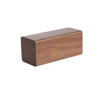 Reloj despertador de chapa de madera Karlsson Block LED 16x7,2x7,1 cm