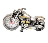 Reloj Despertador de Sobremesa Dorado Vintage Diseño de Motocicleta