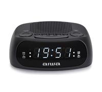 Aiwa Radio reloj despertador CR-09J Doble alarma AM/FM PLL Display LED 0,6"