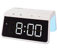 Reloj/Despertador Digital con Carga por Inducción QI (Blanco) - NEDIS