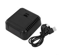 Reloj despertador digital con control de voz, tres niveles de brillo, pantalla transparente grande, 7 modos, incluyendo modo nocturno de repetición y lectura de temperatura (negro)