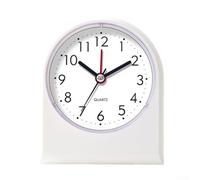Reloj despertador digital con forma de abanico, para aprender a despertar autodisciplina, con gestión del tiempo, para niños y niñas (blanco)