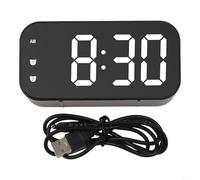 Reloj despertador digital con indicador de temperatura y función de repetición, para el hogar y viajes, integración de calendario (-811 es negro)