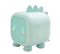 Reloj despertador digital con luz nocturna, entrenador de sueño con 2 alarmas, 6 tonos de llamada, pantalla de temperatura, función de control de sonido, batería recargable de 1500 mAh, para mesita de