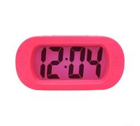 Reloj despertador digital con pantalla LCD grande, 1 reloj de viaje con repetición y luz nocturna para niños, despertar volumen ascendente, diseño portátil compacto con cubierta a prueba de golpes
