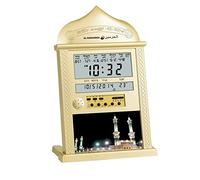 Reloj Despertador Digital de OracióN Musulmana, Reloj de OracióN Musulmana Azan Reloj IsláMico con FuncióN de Temperatura y Pantalla LCD para Todas Las Oraciones DireccióN Qibla