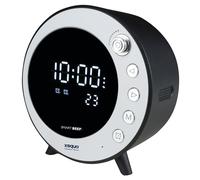 Reloj Despertador Digital Inteligente de Sobremesa con Radio Bluetooth Control Temperatura Bateria Recargable Pantalla LED Apto Uso Diario 1500 mah para Mesita de Noche - XsQuo