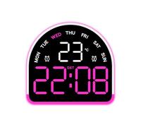 Reloj despertador digital LED con 3 atenuadores de brillo para dormitorio, sala de estar, oficina, mesita de noche para dormitorio