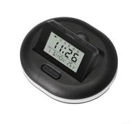 Reloj despertador digital LED con vibración y función de alarma dual para días de semana y fines de semana, incluye temporizador de repetición y cuenta regresiva (negro)