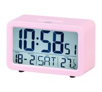 Reloj despertador digital Trevi SLD 3P60 Rosa compacto batería AA