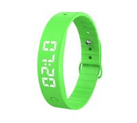 Reloj despertador, diseño de batería recargable, 50 mAh, pulsera silenciosa de vibración, pulsera recargable silenciosa, múltiples ajustes de alarma, para personas que duermen profundamente