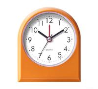 Reloj despertador en forma de abanico para niños con visualización de hora fácil de leer, alarma de volumen gradual y diseñado para promover la formación de hábitos (naranja)