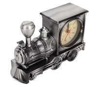 Reloj Despertador Estilo Tren, Funciona con Pilas, Sonido Grande, Exquisito Ahorro de Energía, Reloj Despertador Vintage Decorativo para Oficina para Estudiantes