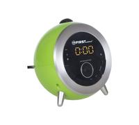 Reloj despertador - FIRST - 2421-6 - proyección de la hora - sintonizador de radio - verde