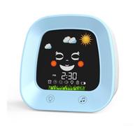 Reloj despertador infantil simple pero eficaz que proporciona una iluminación reconfortante durante las historias a la hora de acostarse (rosa)