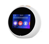 Reloj Despertador Inteligente AI con Pantalla Táctil, Gestión del Tiempo, Máquina de Aprendizaje Interactivo por Voz AI, Compañero de Lectura de
