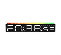 Reloj despertador LED flexible con características fáciles de usar, pantalla de temperatura y humedad para aplicaciones diarias (blanco B)