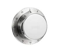 Reloj Despertador Mecánico, Cronómetro Magnético De Cocina, Acero Inoxidable, Recordatorio Horneado For Aprender A Gestionar El Tiempo FáCil De Usar(Silver)