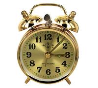 Reloj despertador mecánico de herradura manual cuerda reloj de metal vintage mesa portátil lindo decoración del hogar