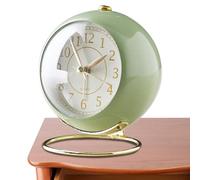 Reloj despertador para dormitorio, estilo retro europeo, reloj despertador alto con | Simple básico funciona con pilas para niños que duermen profundamente, ancianos, oficina en casa