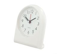 Reloj despertador para niños en forma de abanico con pantalla digital clara y alarma de volumen gradual para fomentar la autodisciplina en los niños (blanco)