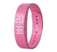 Reloj despertador - Pulsera de reloj de 16,7 cm | Pulsera de alarma vibratoria silenciosa para personas que duermen pesadas, pantalla LED ABS de silicona recargable delgada de 5,5 cm, impermeable