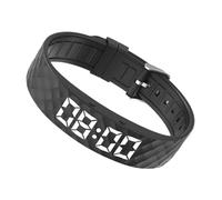 Reloj despertador - Pulsera inteligente de 8 pulgadas | Reloj de silicona para dormir - Pantalla LED silenciosa recargable pulsera con carga USB y batería de 50 mAh, ideal para personas que duermen