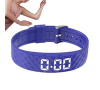 Reloj despertador - Pulsera inteligente de 8 pulgadas | Reloj de silicona para dormir - Pantalla LED silenciosa recargable pulsera con carga USB y batería de 50 mAh, ideal para personas que duermen