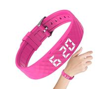 Reloj despertador - Pulsera inteligente de 8 pulgadas | Reloj de silicona para dormir - Pantalla LED silenciosa recargable pulsera con carga USB y batería de 50 mAh, ideal para personas que duermen