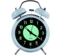 Reloj despertador retro luminoso de cuarzo silencioso para la ma?ana, reloj despertador anal?gico de viaje, reloj despertador para ni?os con luz noctu