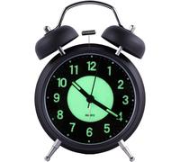 Reloj despertador retro luminoso de cuarzo silencioso para la ma?ana, reloj despertador anal?gico de viaje, reloj despertador para ni?os con doble cam