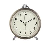 Reloj Despertador Retro Silencioso Que No Hace Tictac, PequeñOs Despertadores Esfera Romana, Relojes Mesa Redondos Metal SúPer Silenciosos, para NiñOs, Adolescentes, Personas Mayores, DecoracióN,BañO